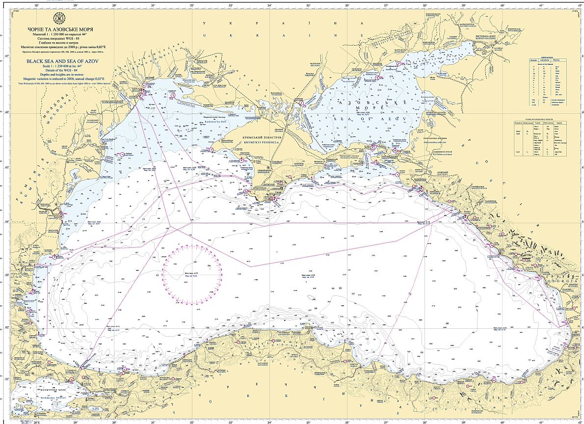 Карта глубин азовского моря подробная